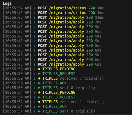 Server logs