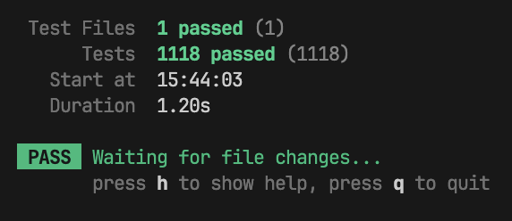 A screenshot of the output of Triplit's incremental view maintenance test suite.